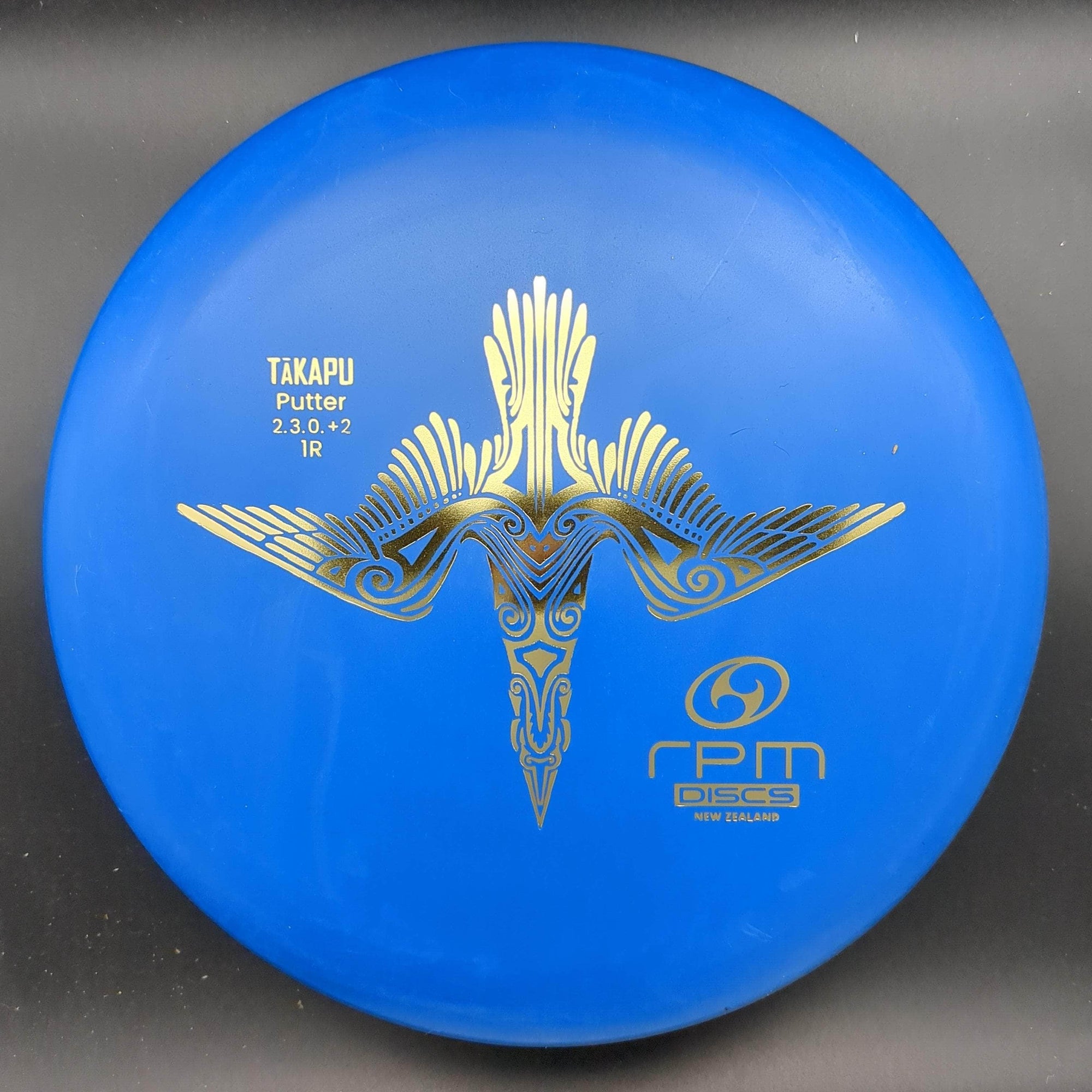 RPM Discs Putter Blue Gold Stamp 171g Takapu, Hard Magma