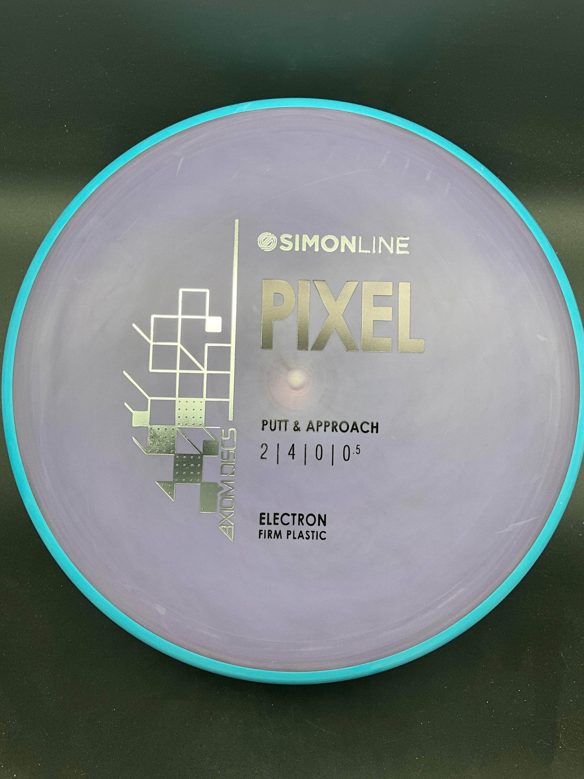 Axiom Putter Blue Rim Grey/Purple Plate 170g Pixel, Electron Firm, Simon Line