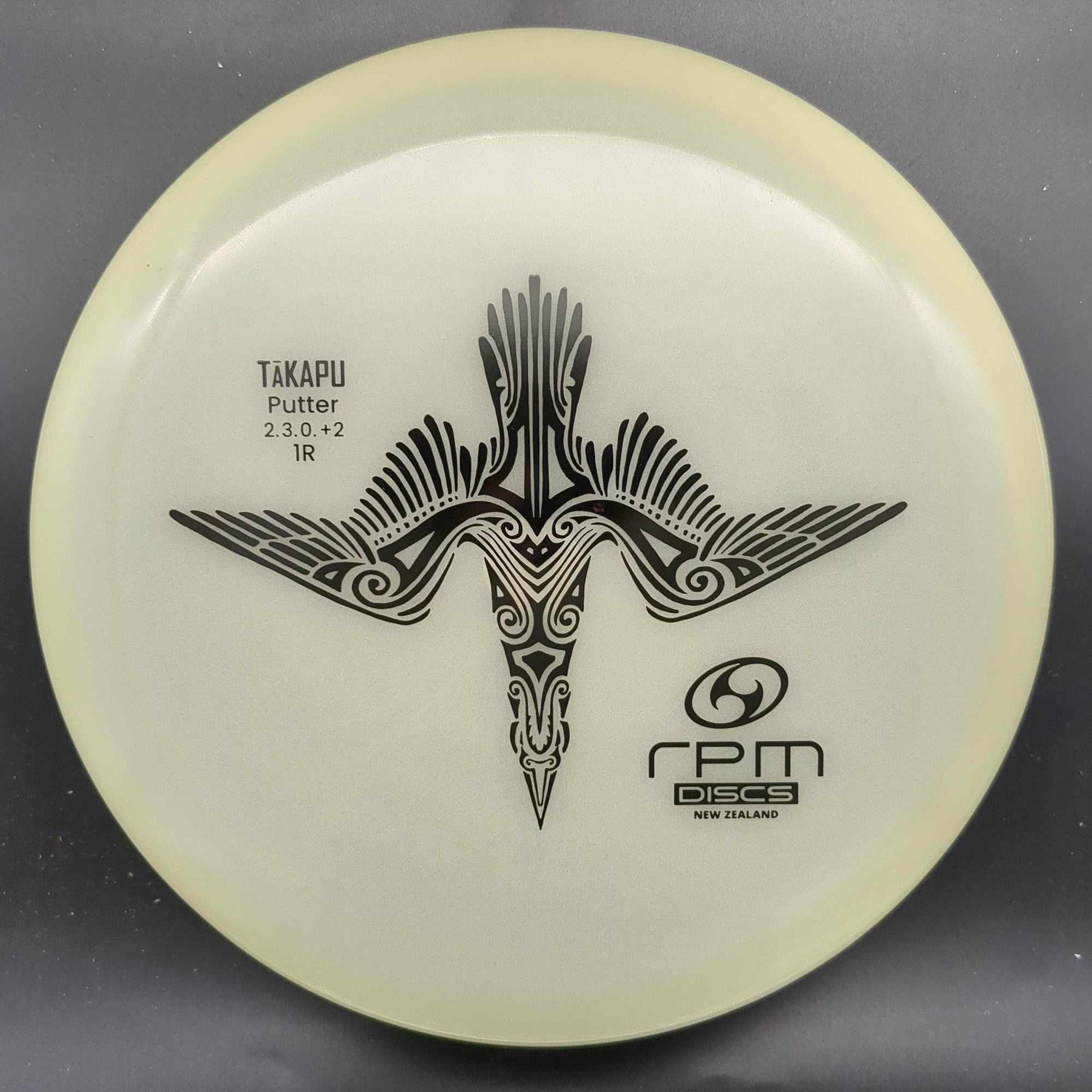 RPM Discs Putter Glow Black Stamp 174g Takapu, Cosmic Glow