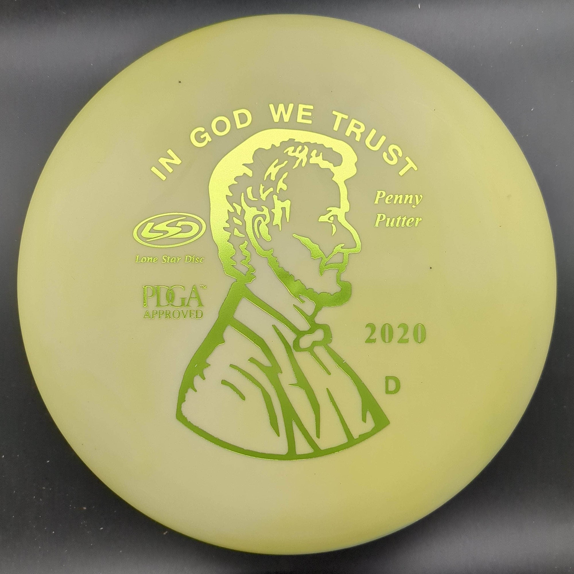 Lone Star Discs Putter Green Green Stamp 173g Penny Putter, Victor 2 Plastic