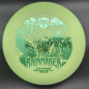 Discmania Putter Green Green Stamp 176g Rainmaker, D-Line Color Glow, Halloween Edition (Flex 1)