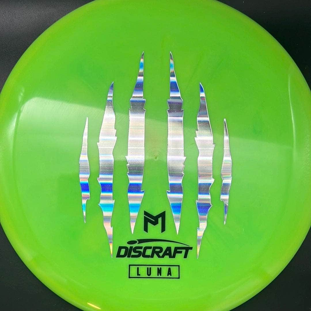 Discraft Putter Green Silver/Black Stamp 174g Luna ESP, Paul McBeth 6X Claw