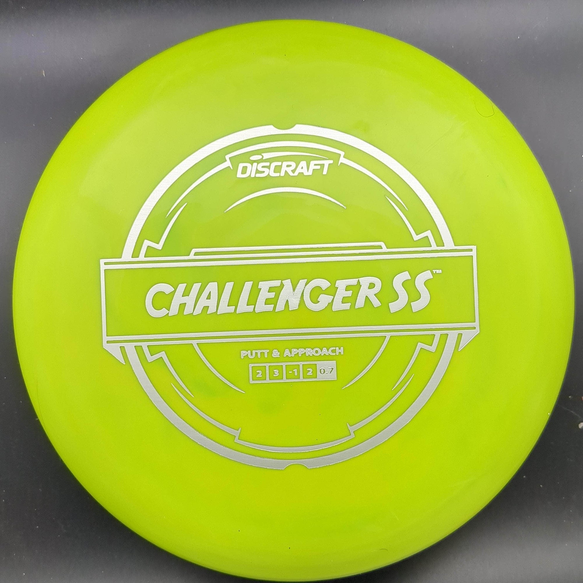 Discraft Putter Green Silver Stamp 174g Challenger SS, Putter Plastic