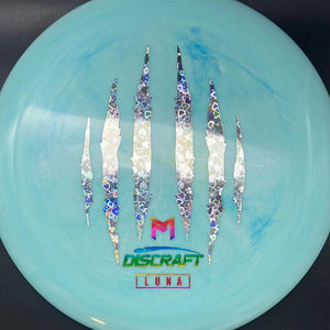 Discraft Putter Light Blue Silver Heart/Rainbow Stamp 174g Luna ESP, Paul McBeth 6X Claw