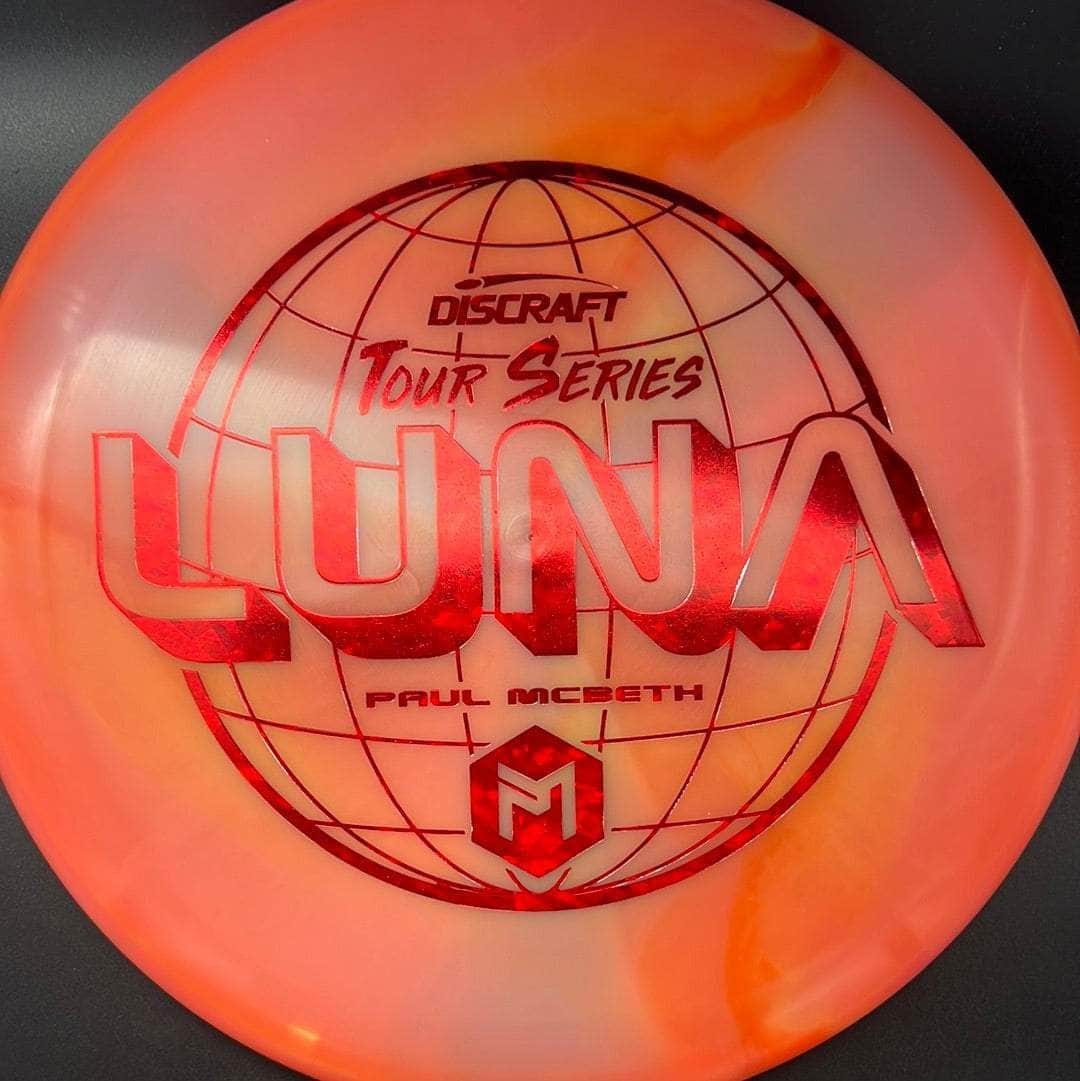 Discraft Putter Orange Red Stamp 174g Luna, ESP Swirl, Paul Mcbeth, Tour Series, 2022