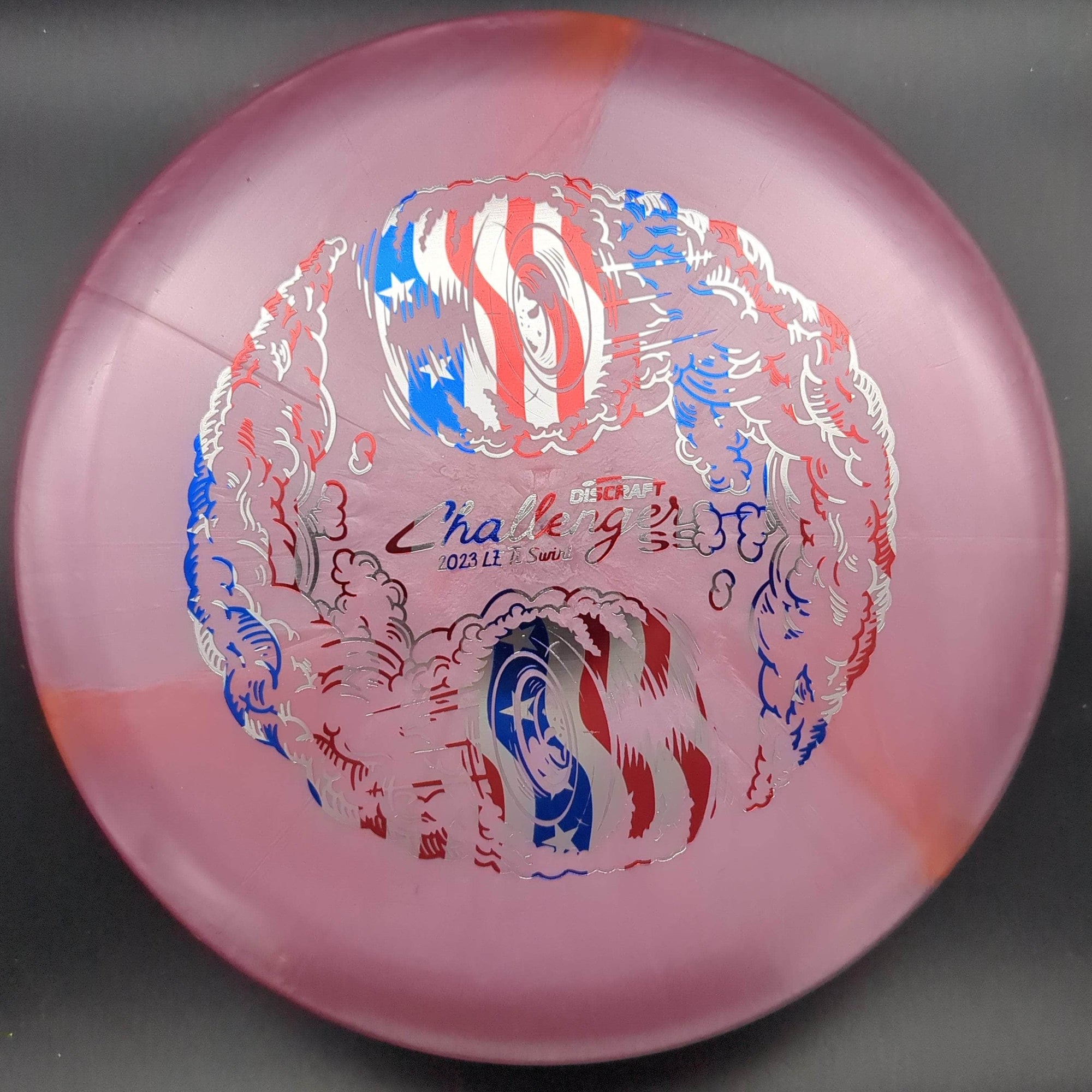 Discraft Putter Pink American Flag Stamp 174g Challenger SS, TI Swirl