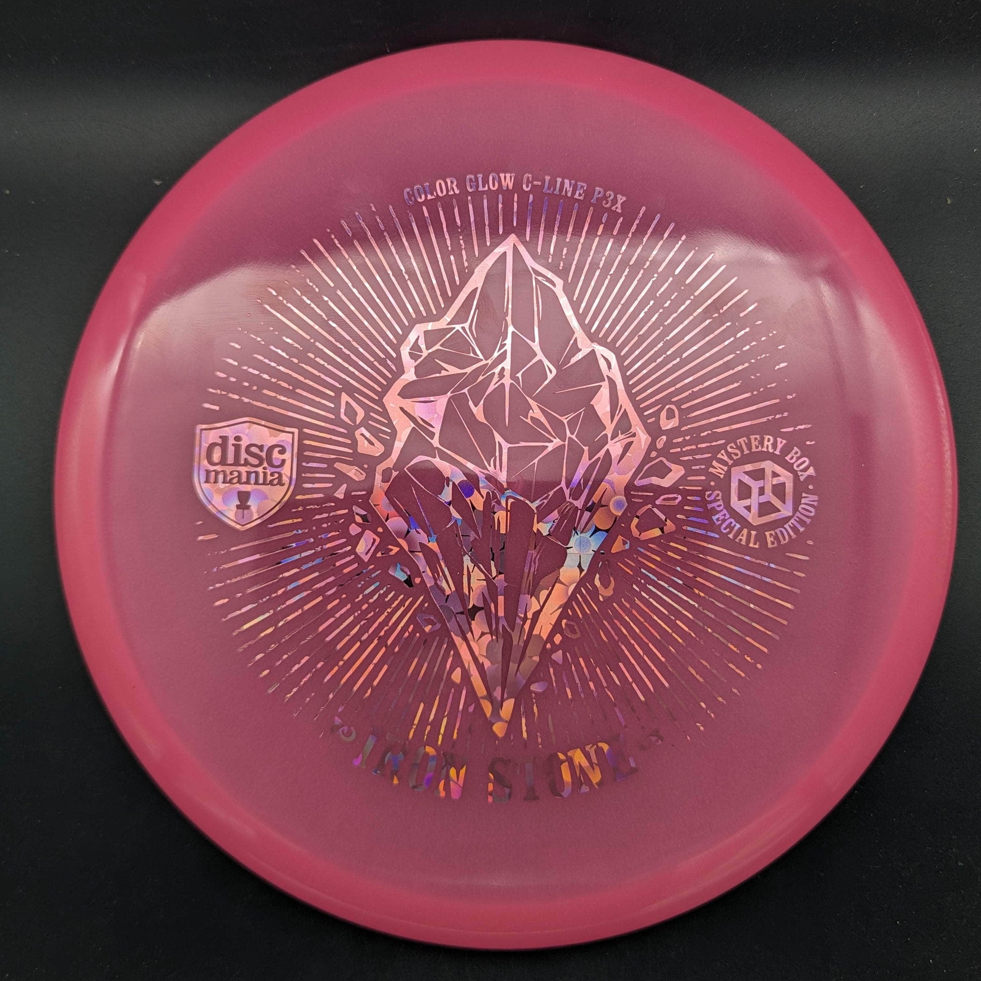 Discmania Putter Pink Pink Shatter Stamp 176g P3X, Color Glow C-Line, Iron Stone