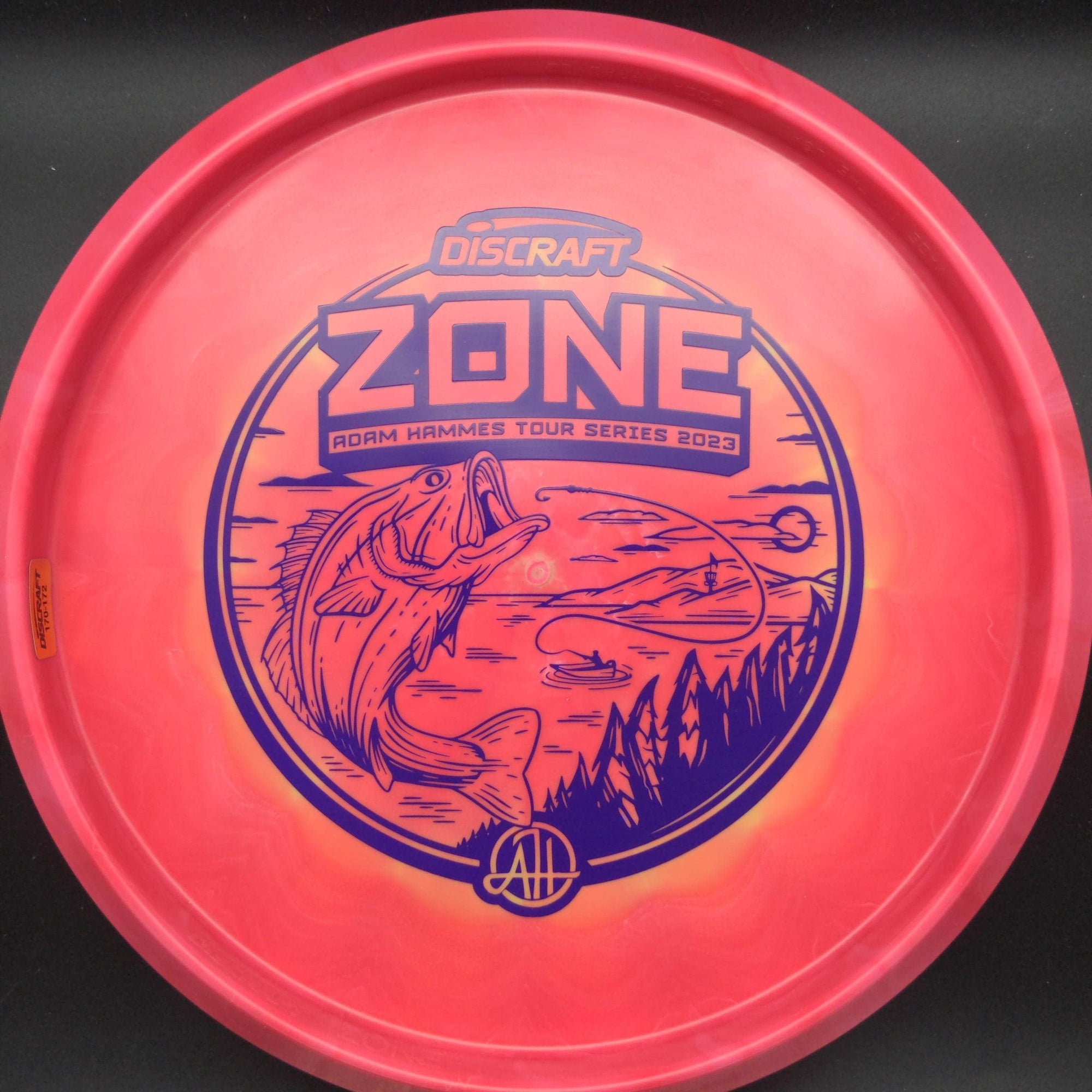 Discraft Putter Pink/Red Purple Stamp 172g Zone, ESP, Adam Hammes Tour Series, 2023