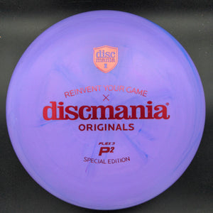 Discmania Putter Purple/Blue Swirl 176g P2, D-Line Flex 3, 2023 Mystery Box Edition