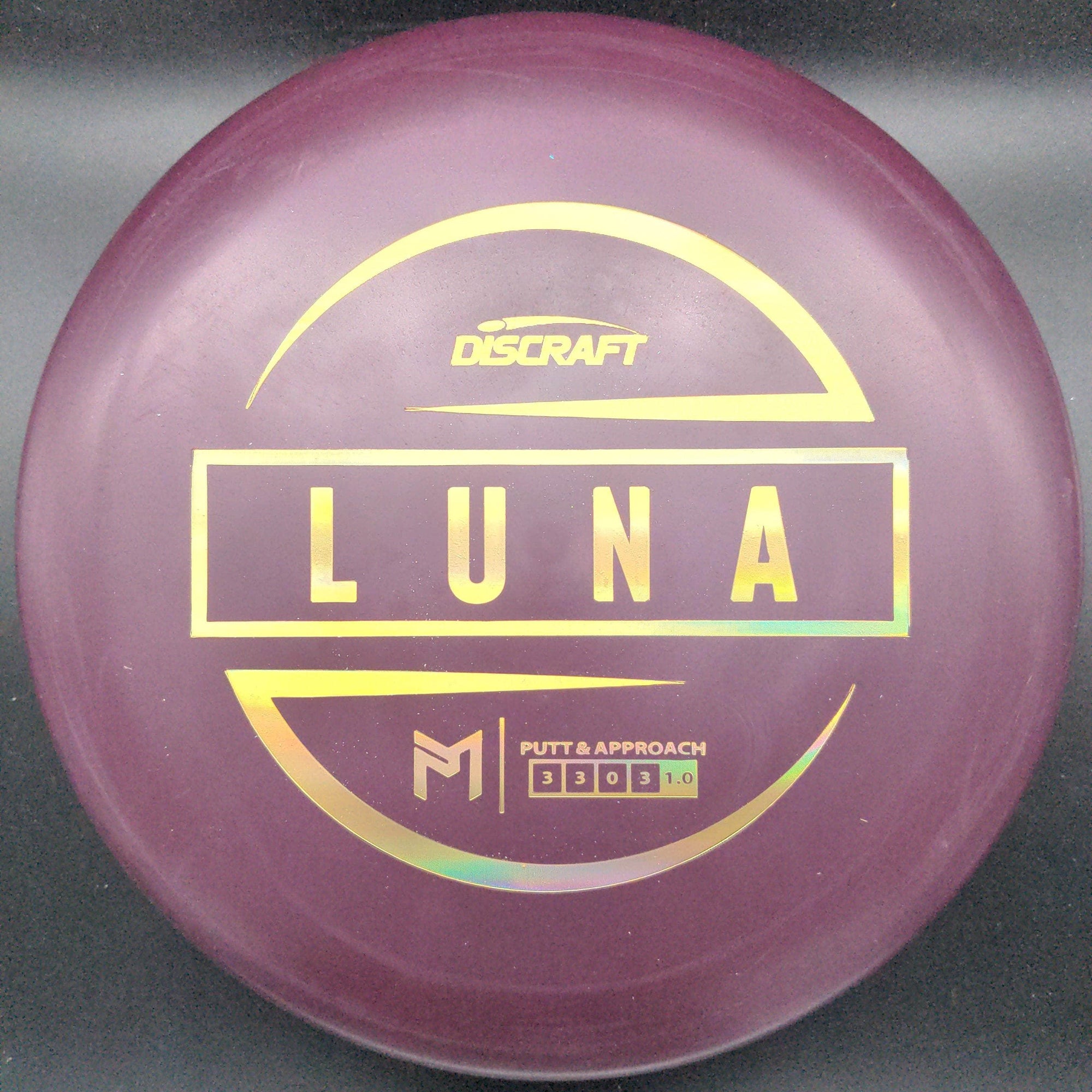 Discraft Putter Purple Holo Stamp 174g Luna, Paul McBeth