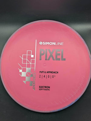 Axiom Putter Purple/Pink Rim Pink Plate 175g Pixel, Electron Soft, Simon Line