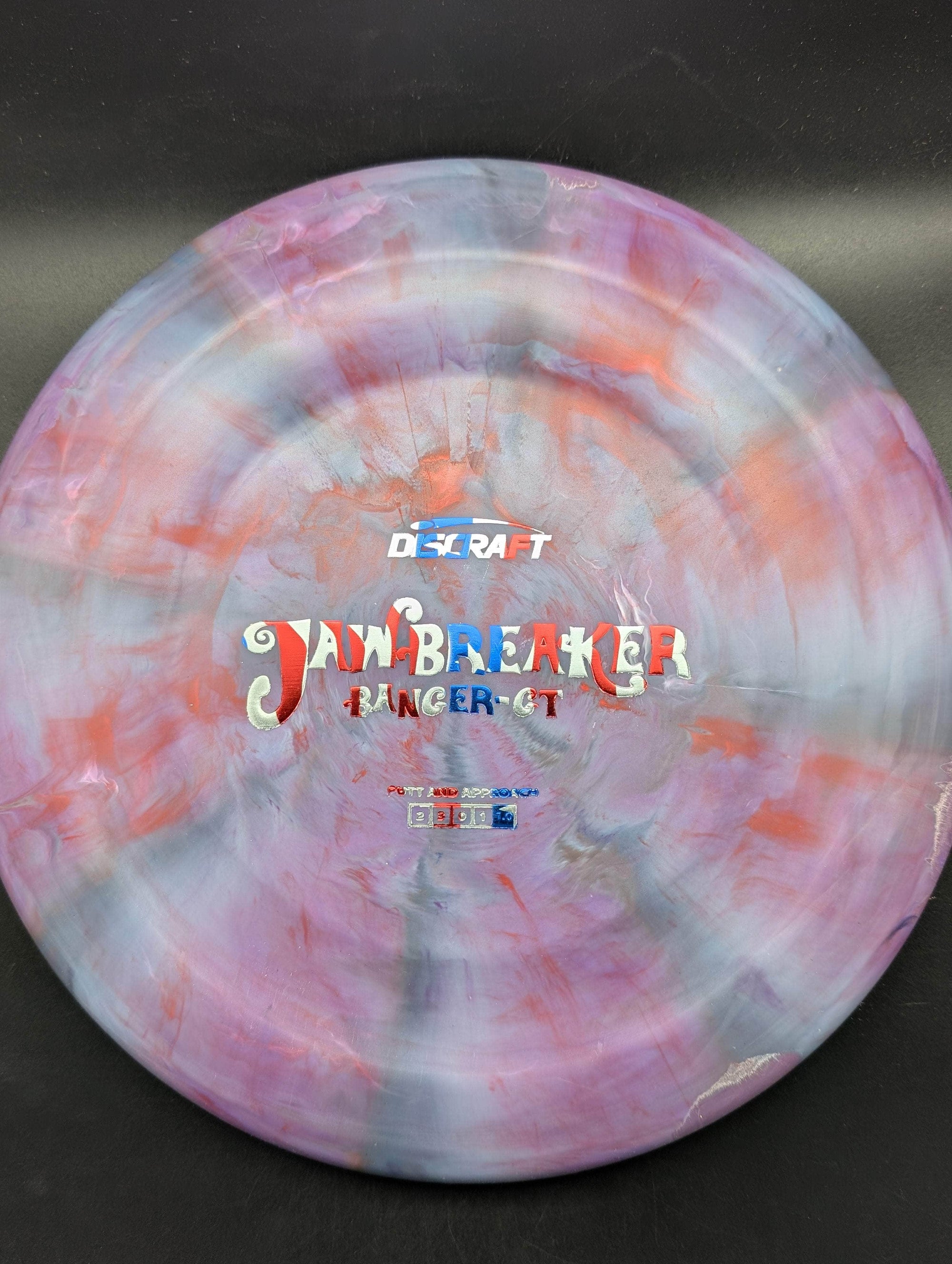 Discraft Putter Purple/Red Flag Stamp 174g Banger-GT, Jawbreaker