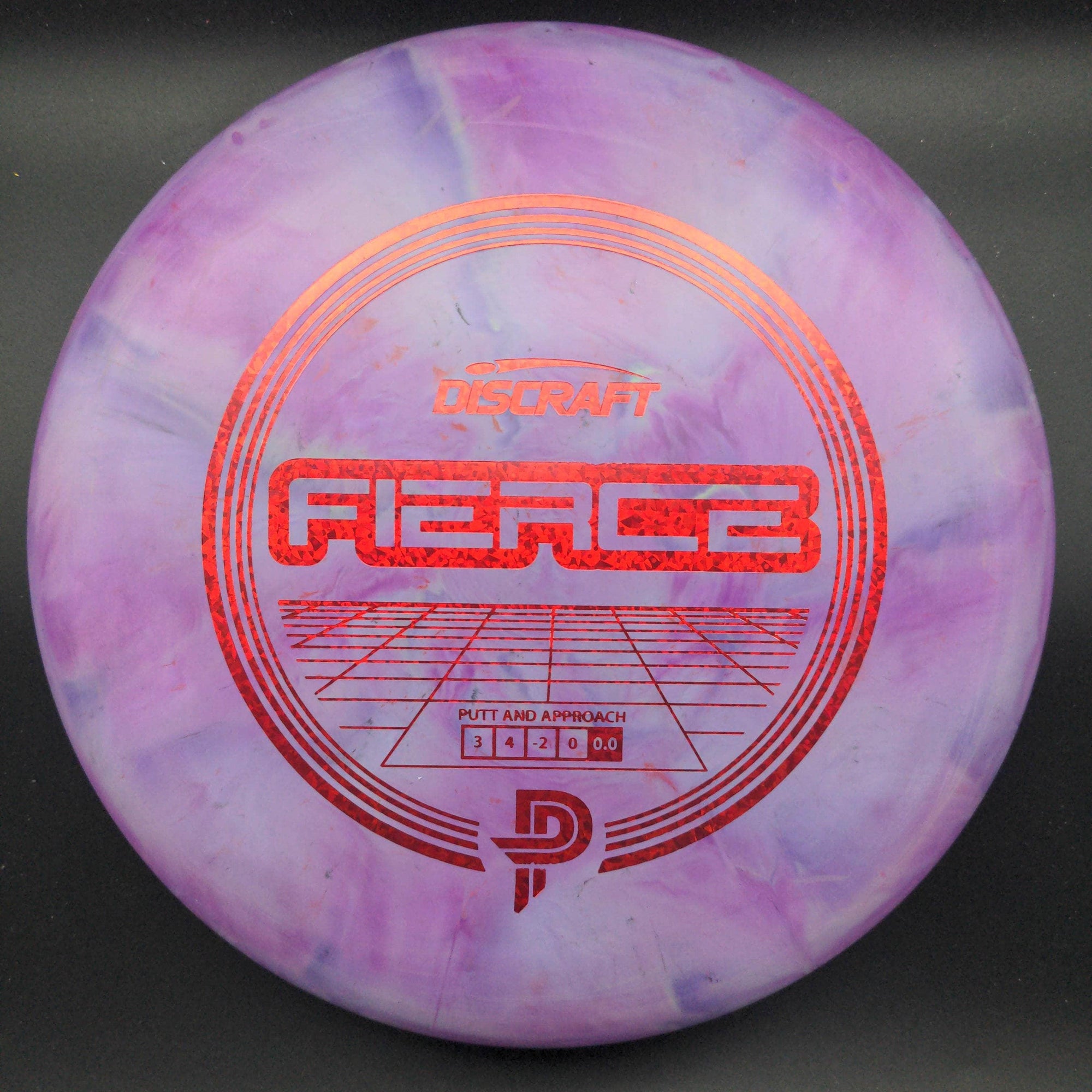 Discraft Putter Purple Red Glitter/Shatter Stamp 174g Fierce, Paige Pierce