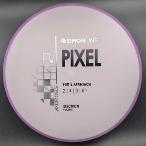 Axiom Putter Purple Rim White Plate 173g Pixel, Electron, Simon Line