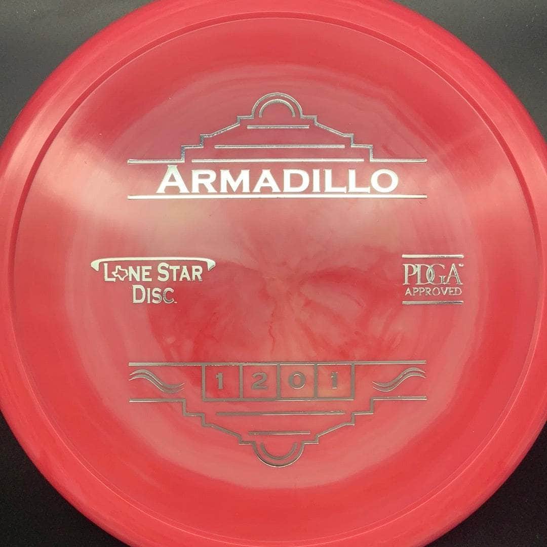 Lone Star Discs Putter Red Silver Stamp 174g Armadillo, Alpha Plastic