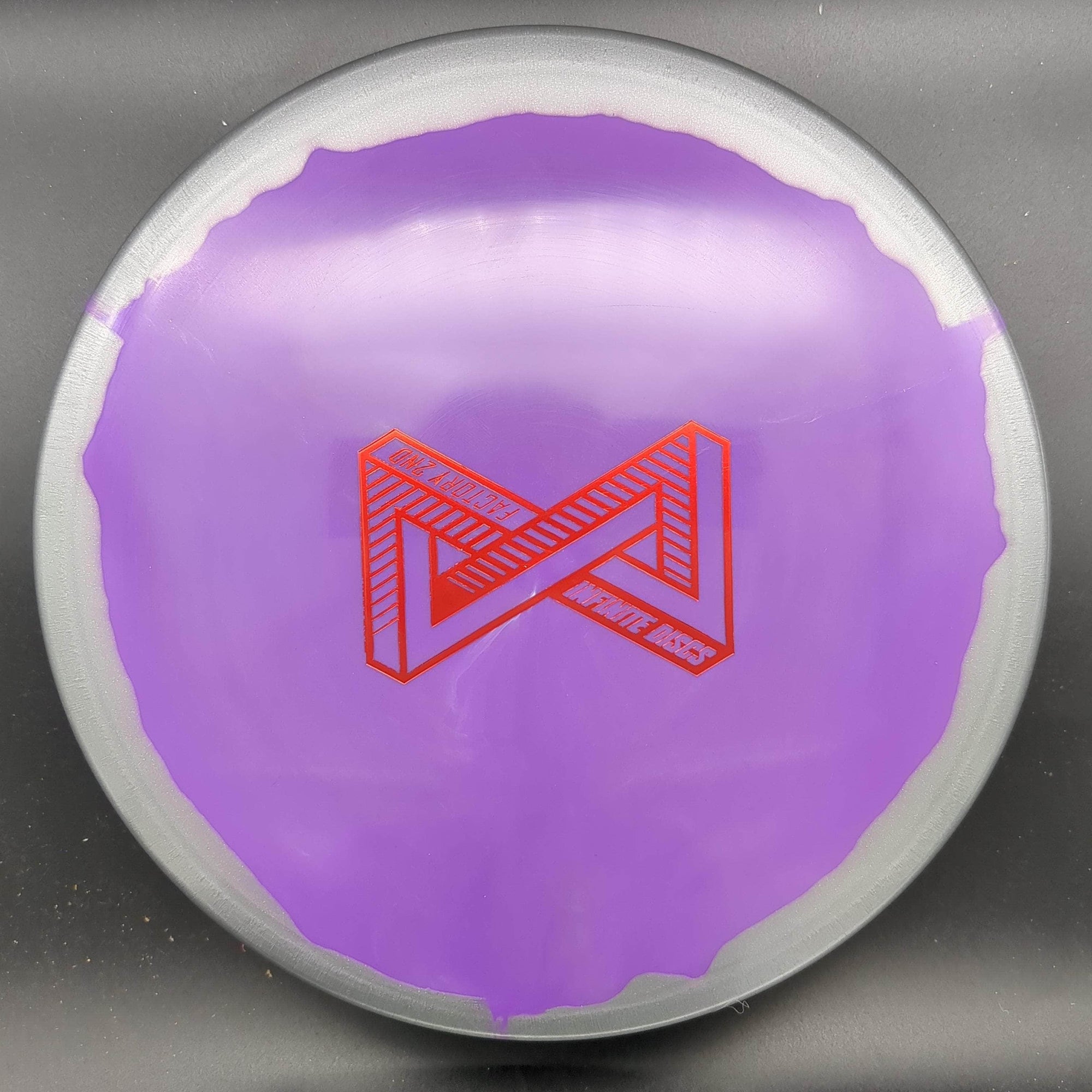 Infinite Discs Putter Silver/Purple Red Stamp 175g Tomb, Halo Plastic