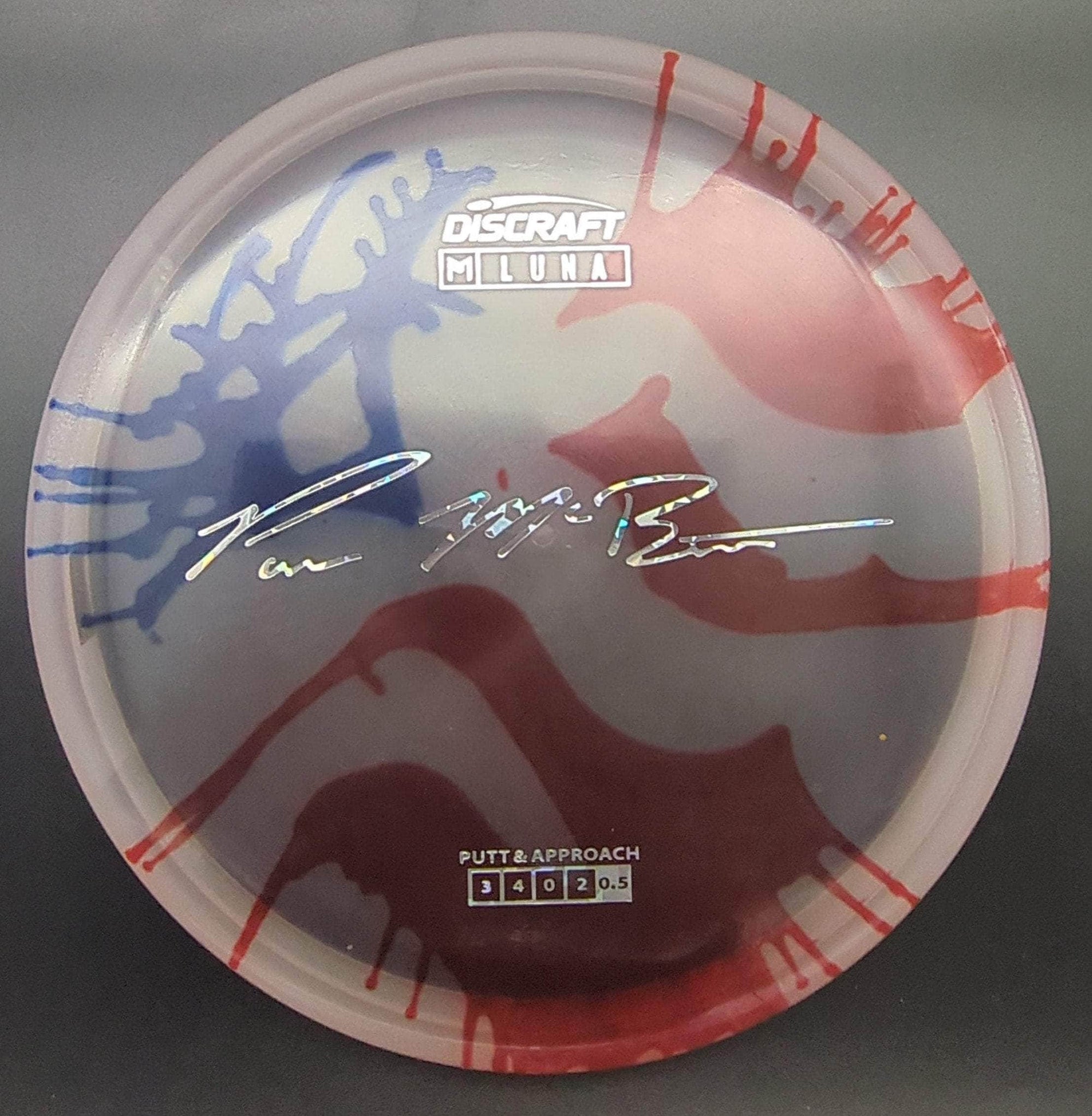 Discraft Putter Blue Camo Stamp 174g Luna, Paul McBeth Fly Dye Z