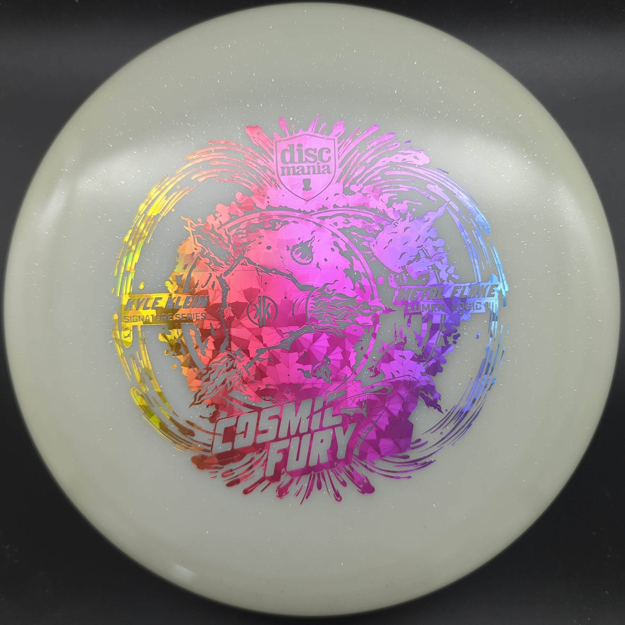 Discmania Putter White Rainbow Shatter Stamp 174g 2 Logic, Cosmic Fury 2, Metal Flake Lumen Plastic, Kyle Klein Series