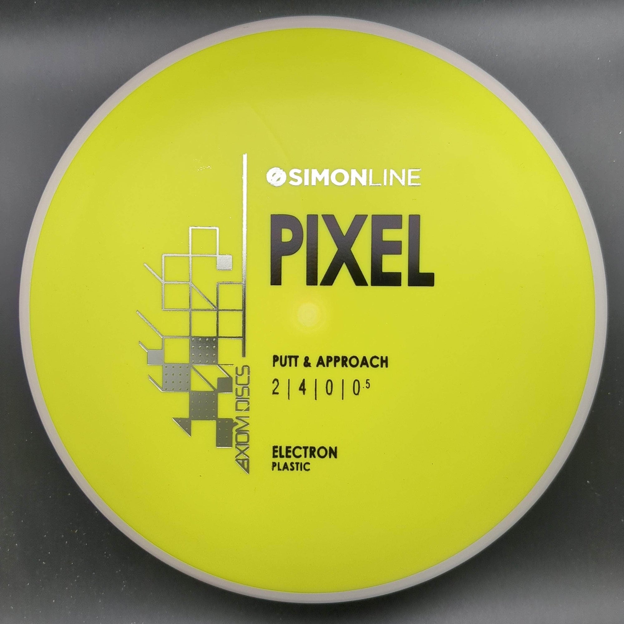 Axiom Putter White Rim Yellow Plate 173g Pixel, Electron, Simon Line