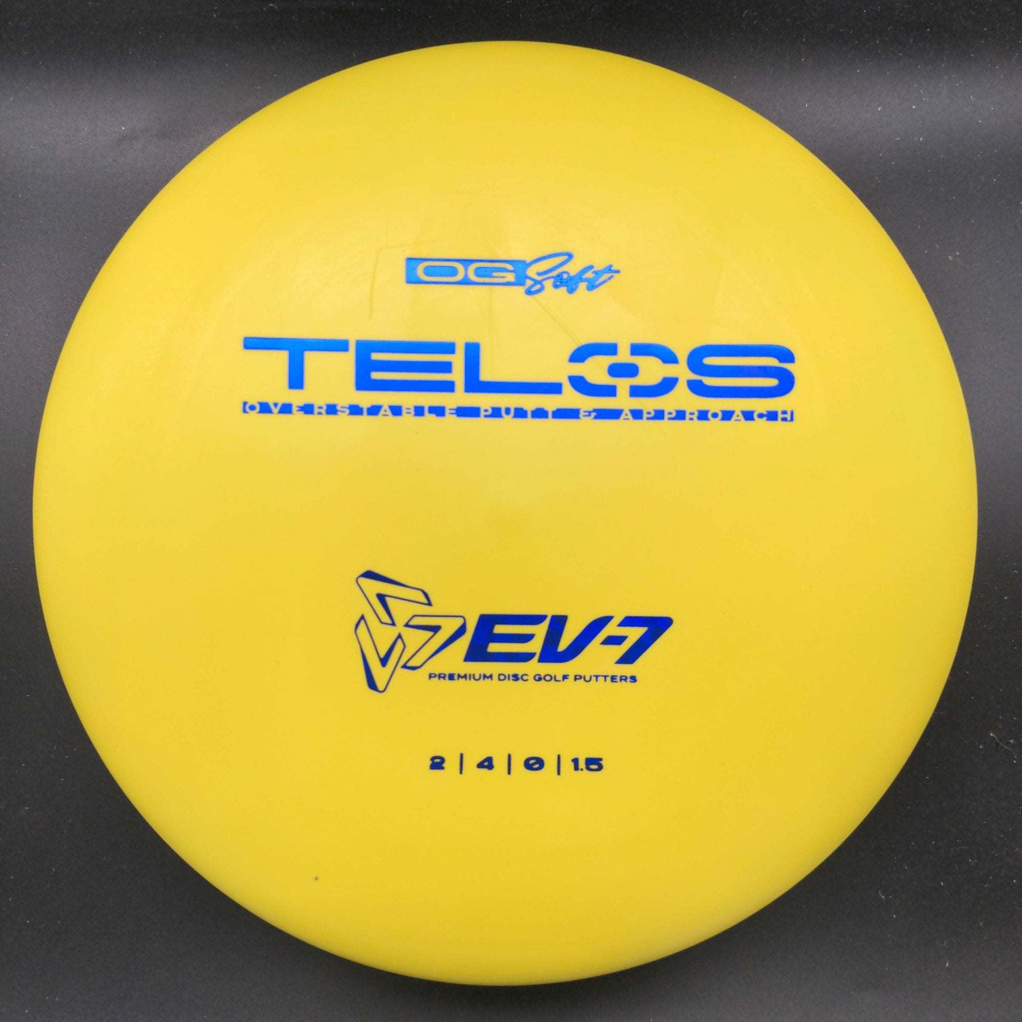 Ev7 Putter Yellow Blue Stamp 172g Telos, OG Soft Putter