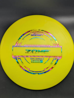 Discraft Putter Yellow Rainbow Shatter Stamp 174g Zone, Putter Line