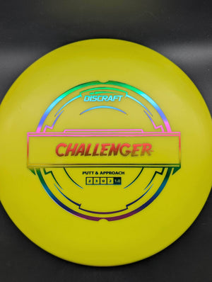 Discraft Putter Yellow Rainbow Stamp 174g Challenger Putter Plastic