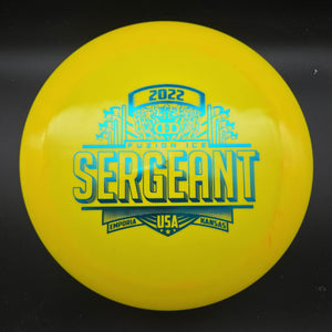 Dynamic Discs Yellow Teal Stamp 173g Sergeant, Fuzion Ice