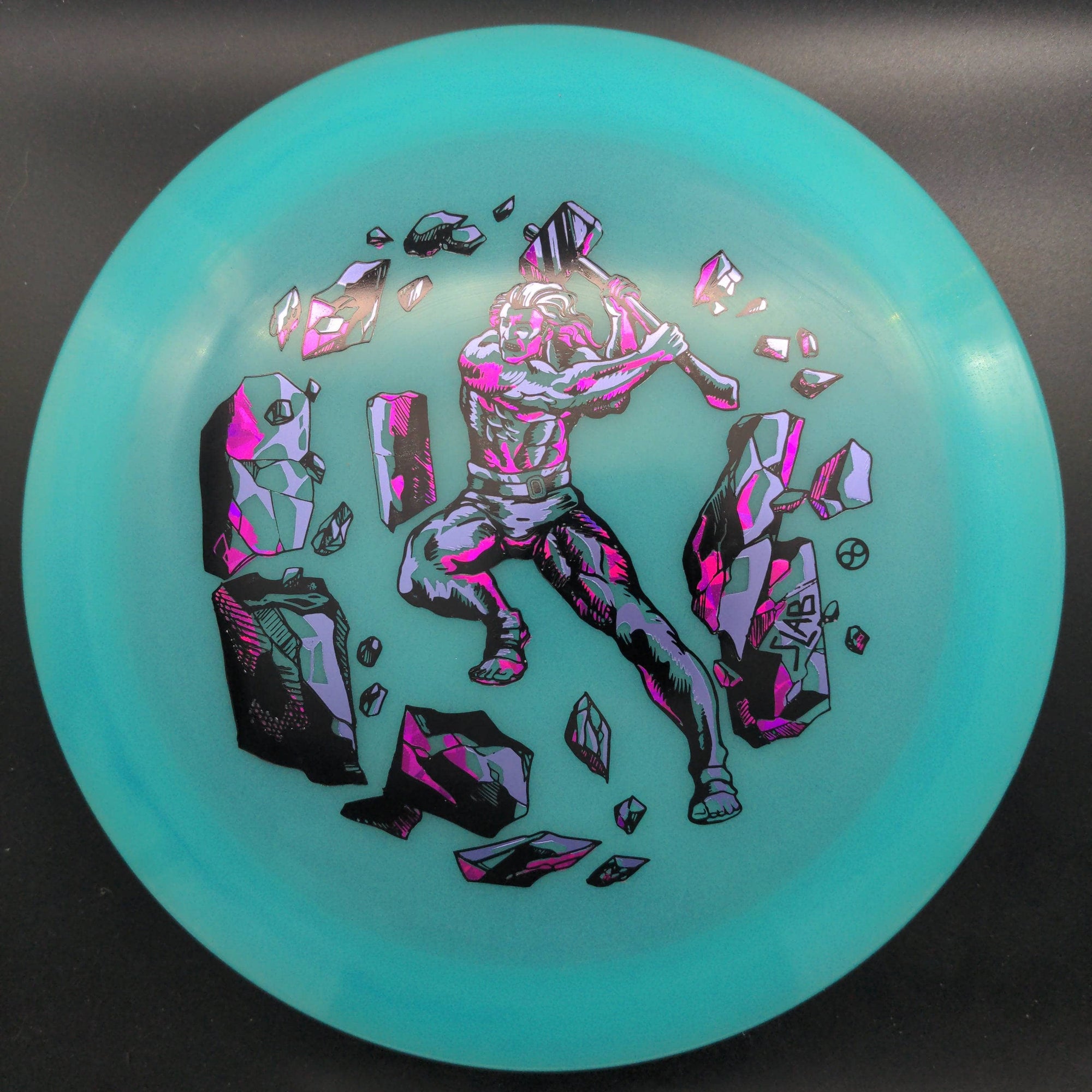 Infinite Discs Blue Lavender/Pink Stamp 175g Slab, C-Blend Glow