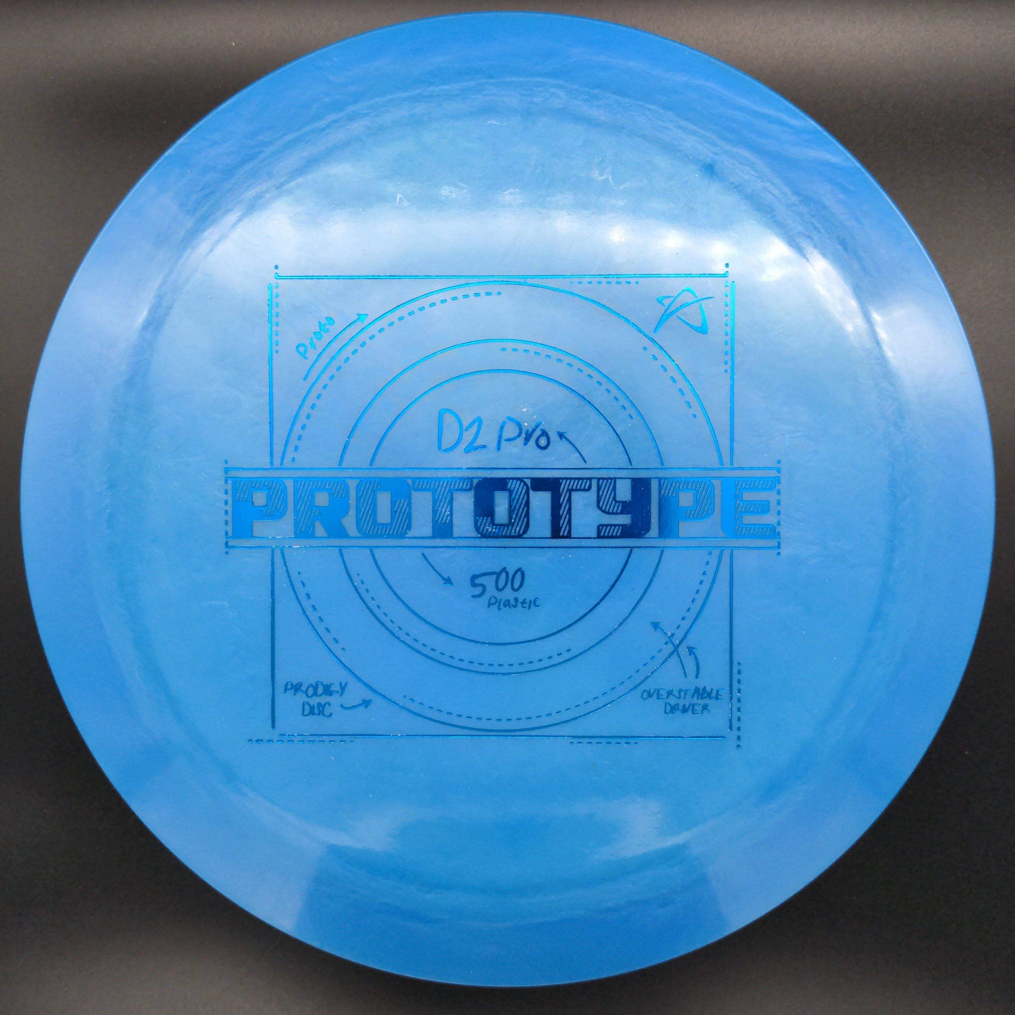 Prodigy Distance Driver Blue Blue Stamp 174g D2 Pro, 500, Prototype