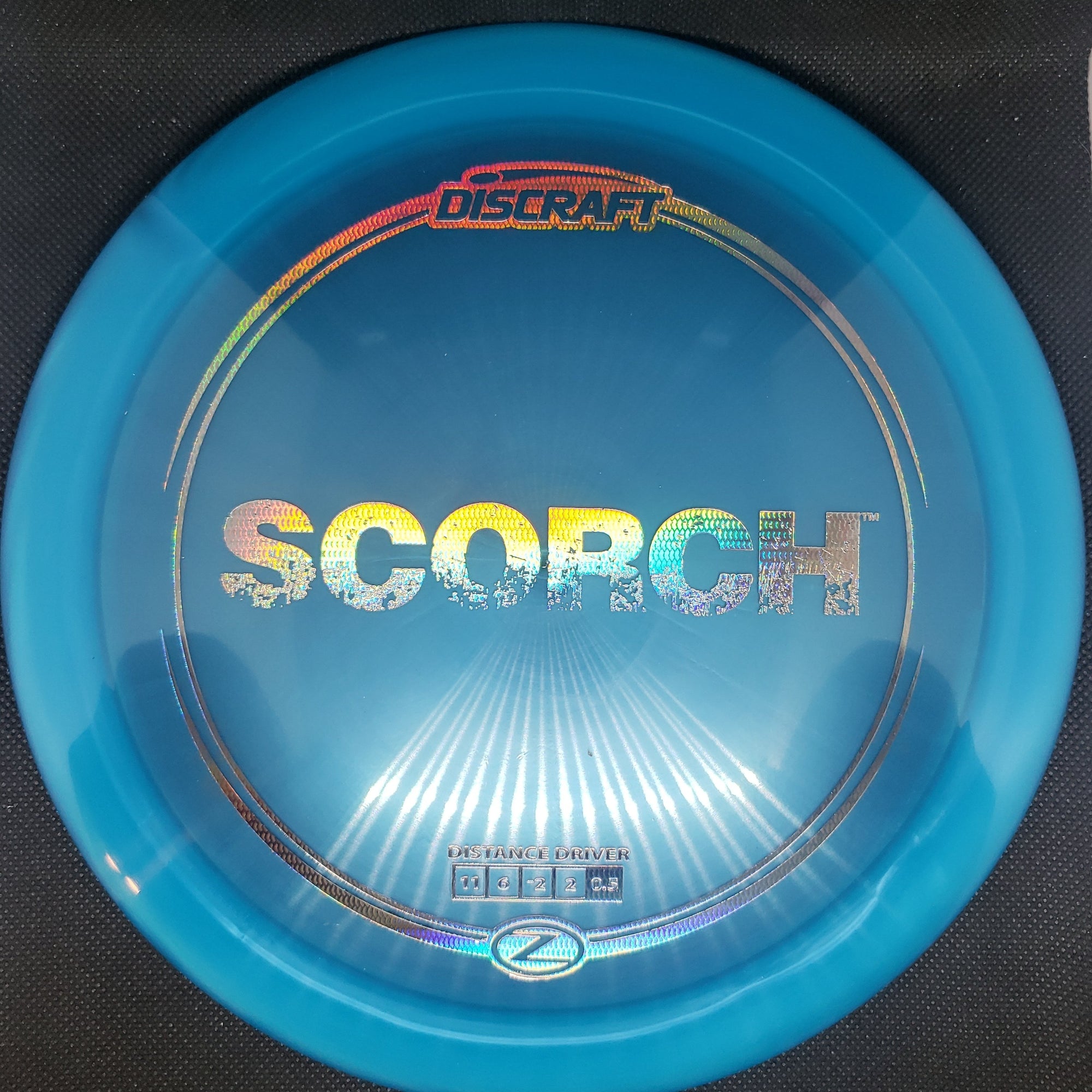Discraft Distance Driver Blue Gold Scale Holo Stamp 174g Run Z Line Scorch
