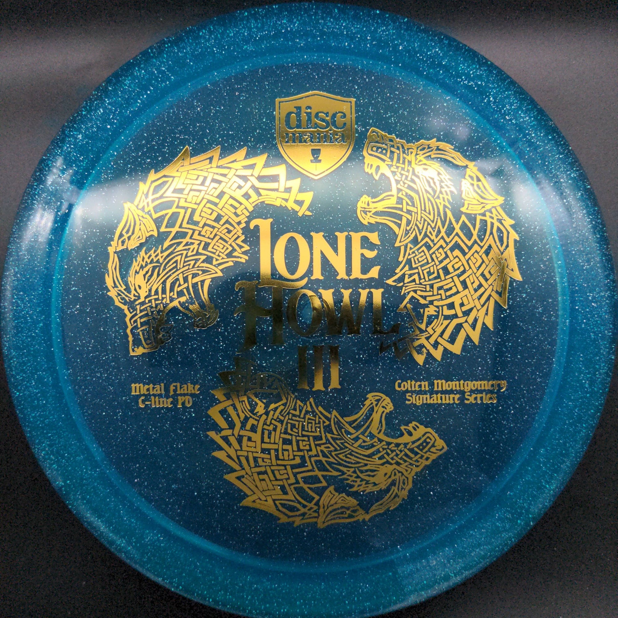 Discmania Distance Driver Blue Gold Stamp 173g Tour Series Colten Montgomery Lone Howl 3, Metal Flake C-line PD