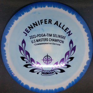 Innova Distance Driver Blue Purple Stamp 177g Jennifer Allen, 2021 U.S Masters Champion, Commemorative Edition Wraith