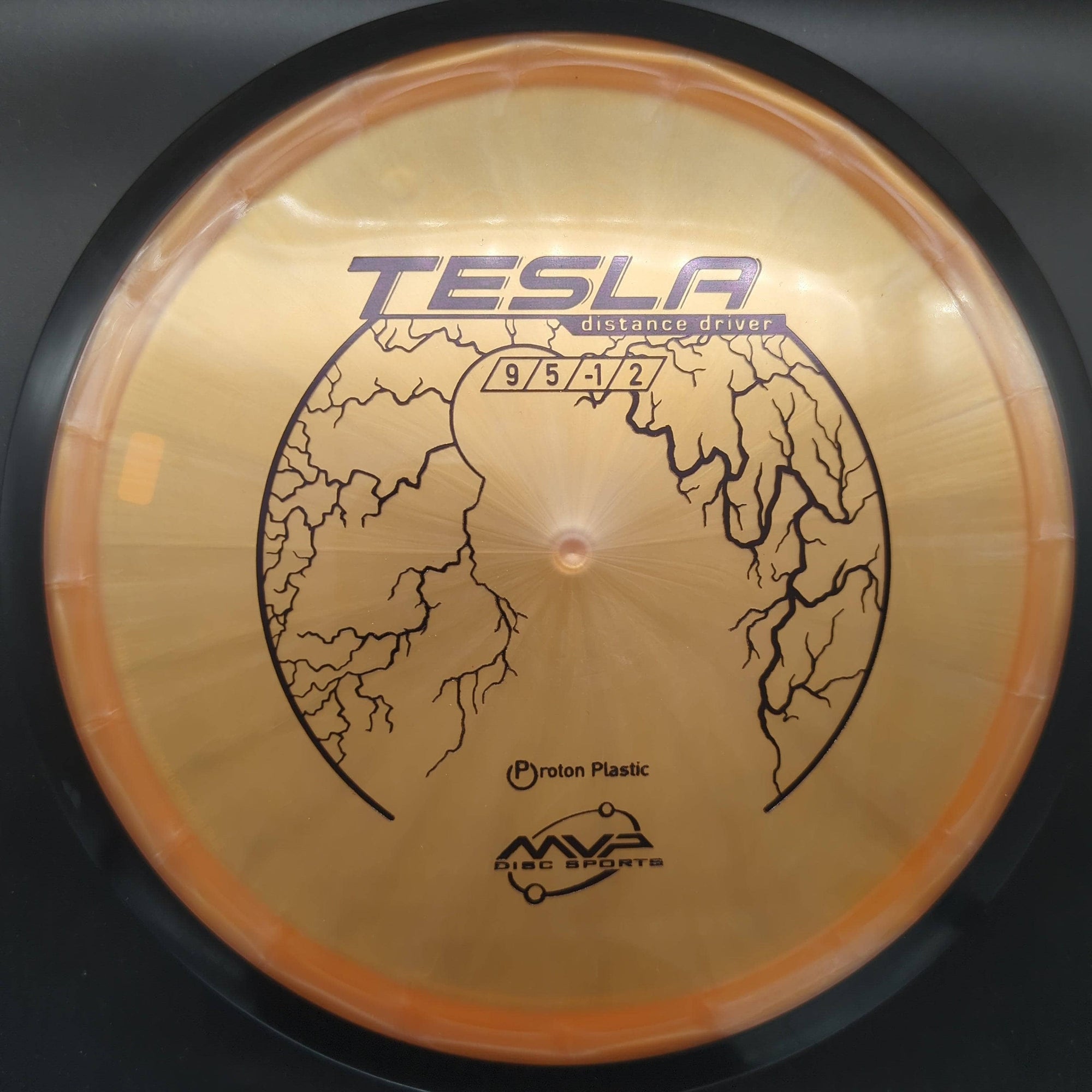 MVP Distance Driver Yellow/Green Metal Flake 174g Proton Tesla