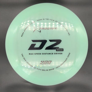 Prodigy Distance Driver D2 Max  - 400 Plastic