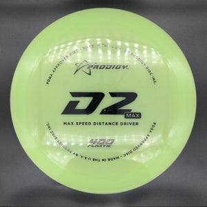 Prodigy Distance Driver D2 Max  - 400 Plastic