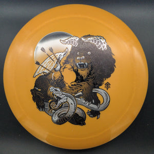 Infinite Discs Distance Driver Dark Orange Black/Silver Stamp 175g 5 Emperor, G-Line, Thought Space Stamp