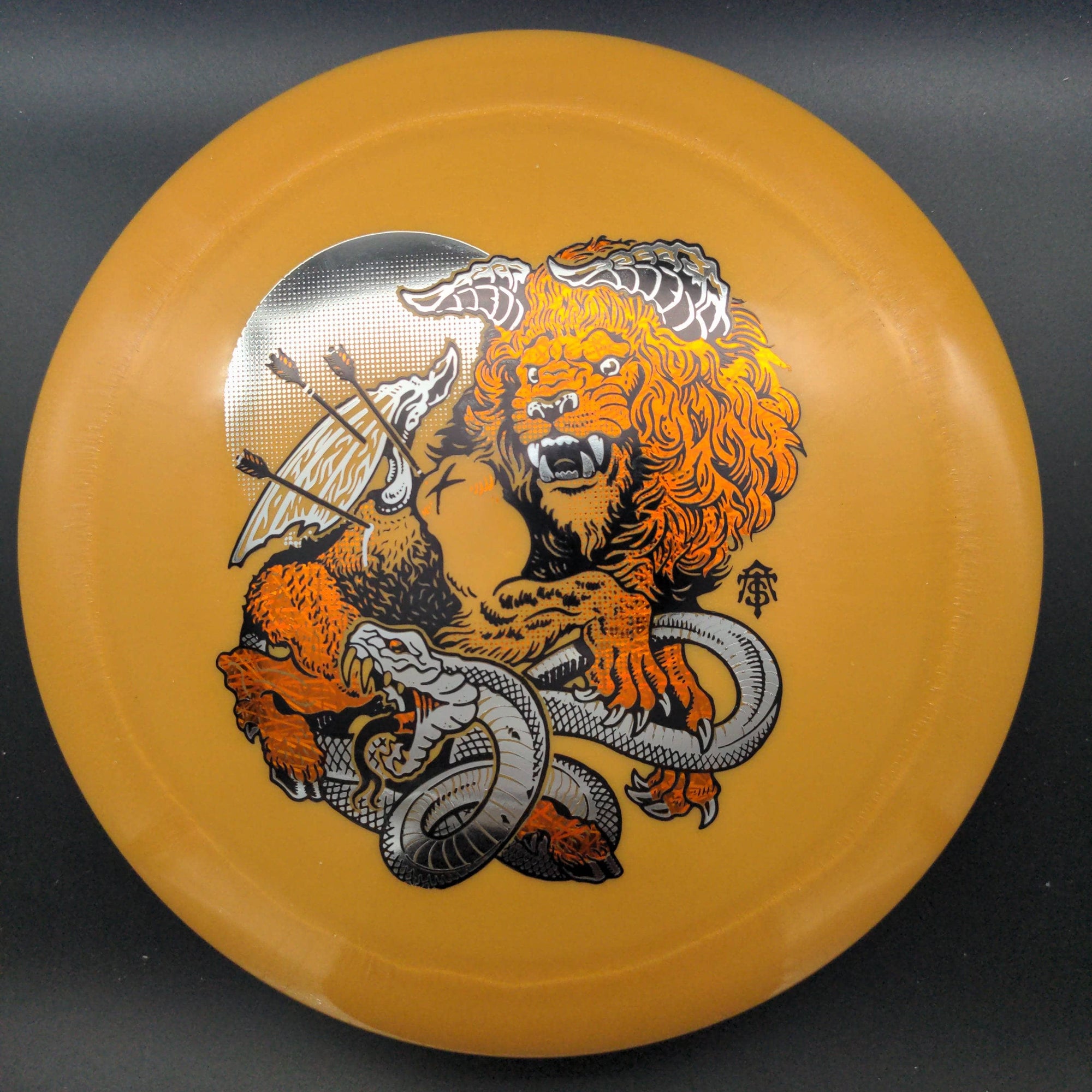 Infinite Discs Distance Driver Dark Orange Orange/Silver Stamp 175g Emperor, G-Line, Thought Space Stamp