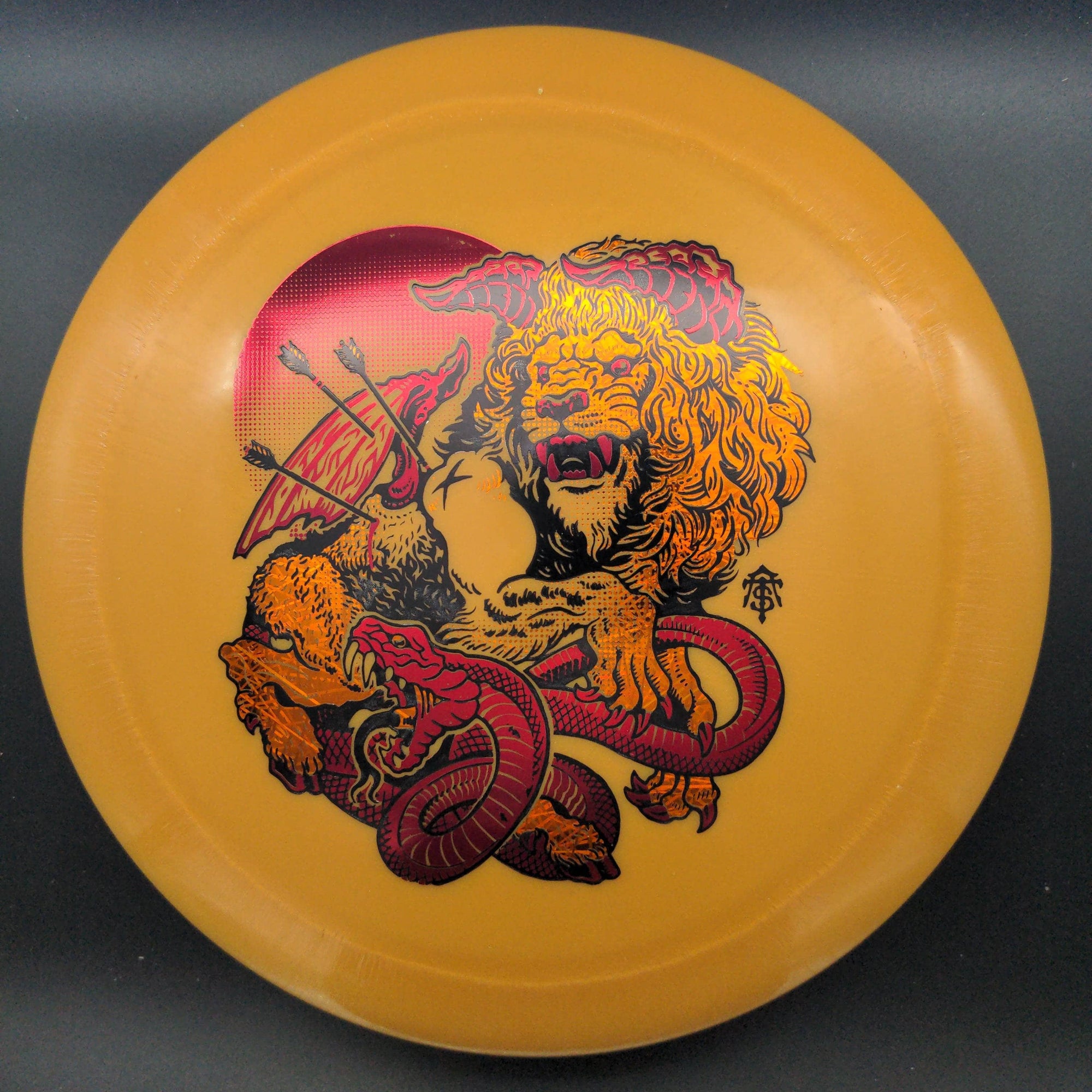 Infinite Discs Distance Driver Dark Orange/Red Stamp 175g Emperor, G-Line, Thought Space Stamp