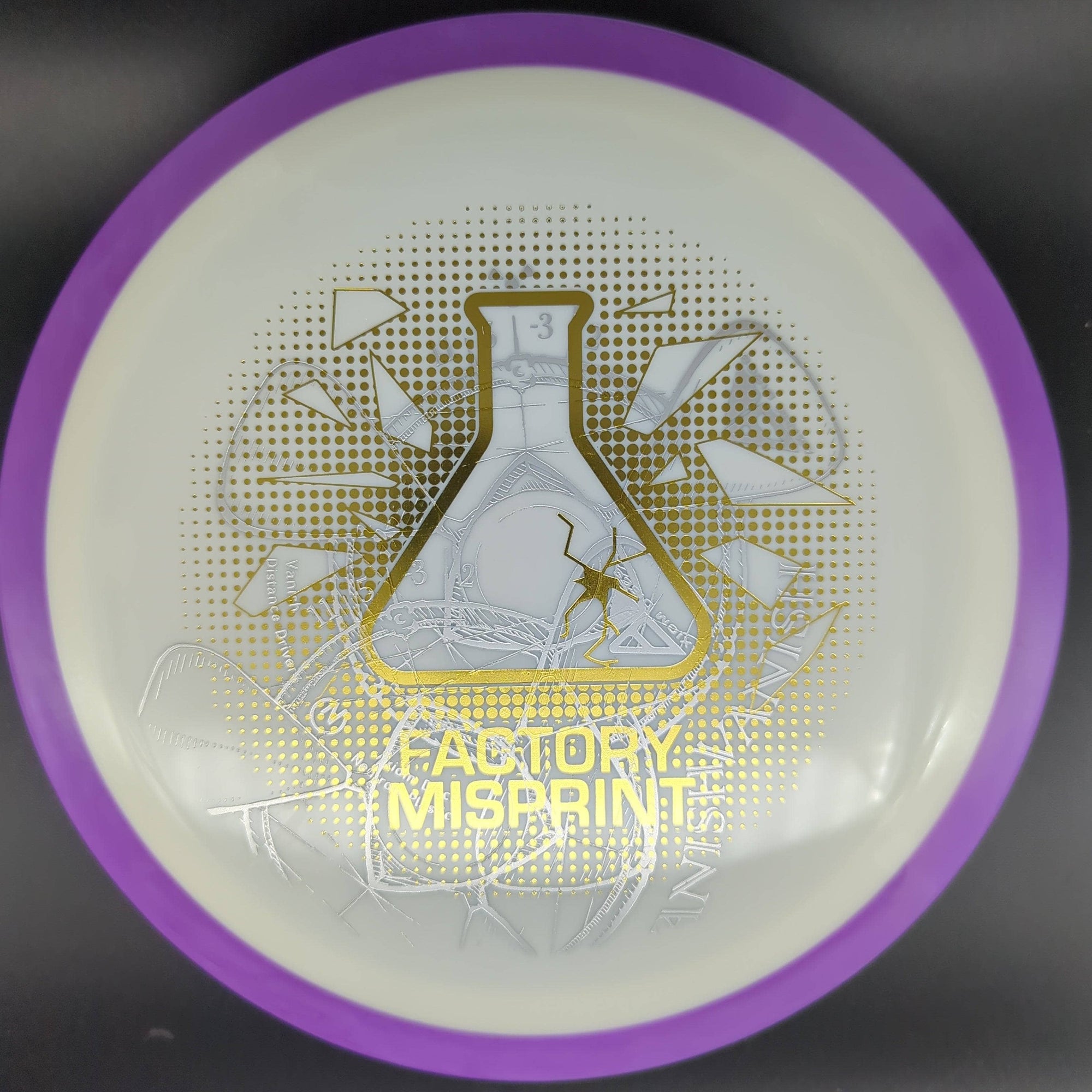 MVP Distance Driver F2 Purple Rim White Plate 172g Vanish, Neutron