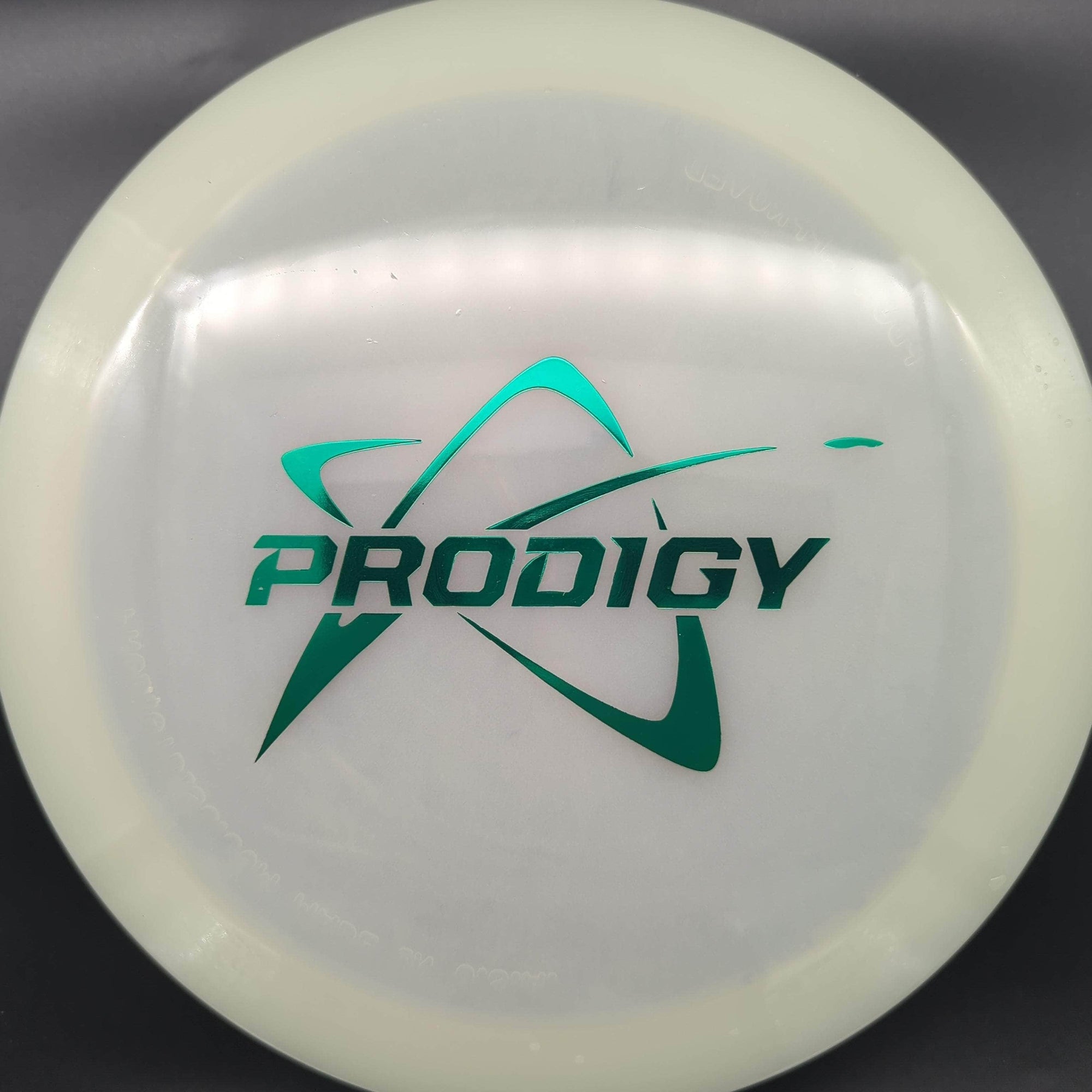 Prodigy Distance Driver Glow Green Stamp 176g 3 H3, Glow Plastic, Logo Stamp (2023)