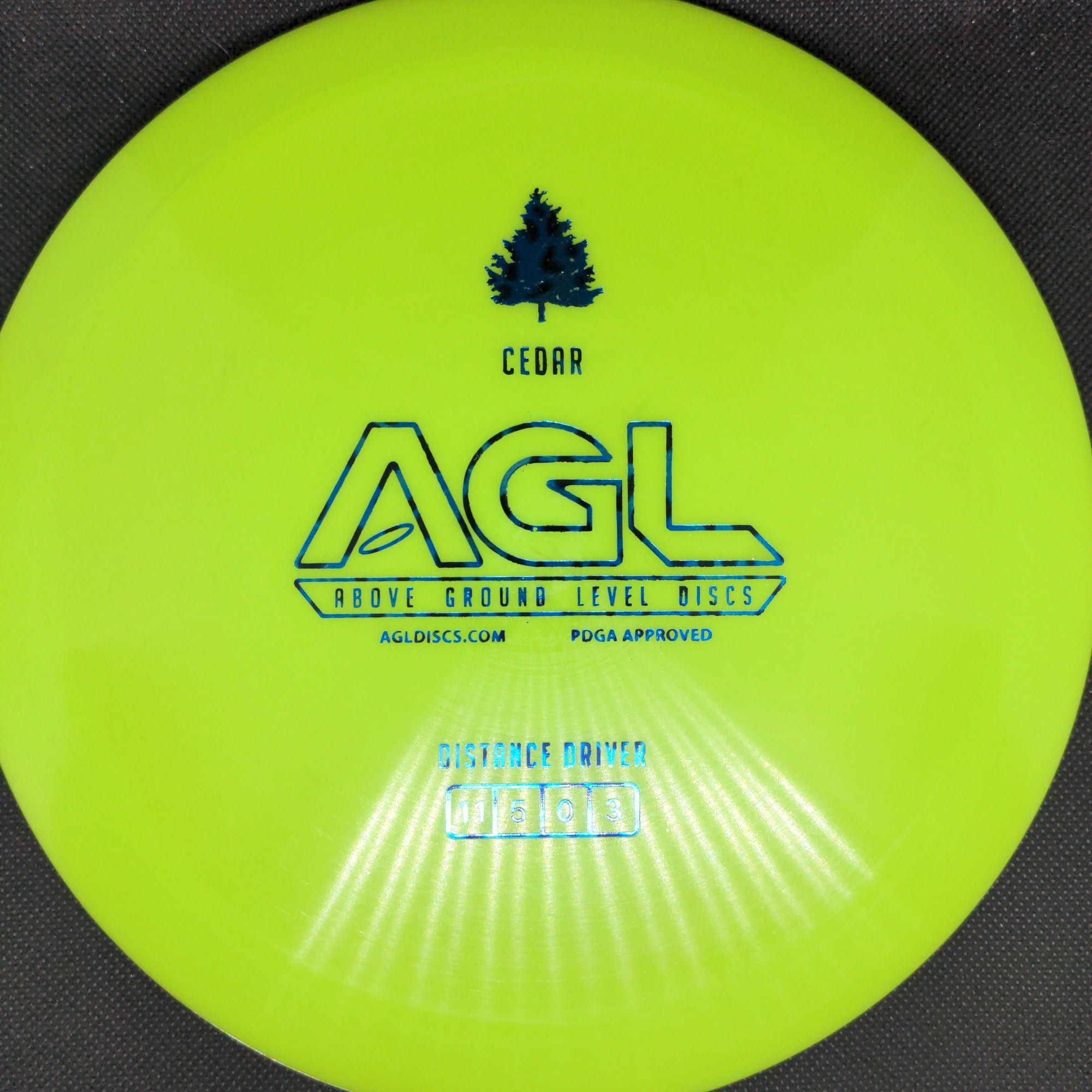 AGL Discs Distance Driver Green Blue Leopard Stamp 176g Alpine Ceder, AGL Discs