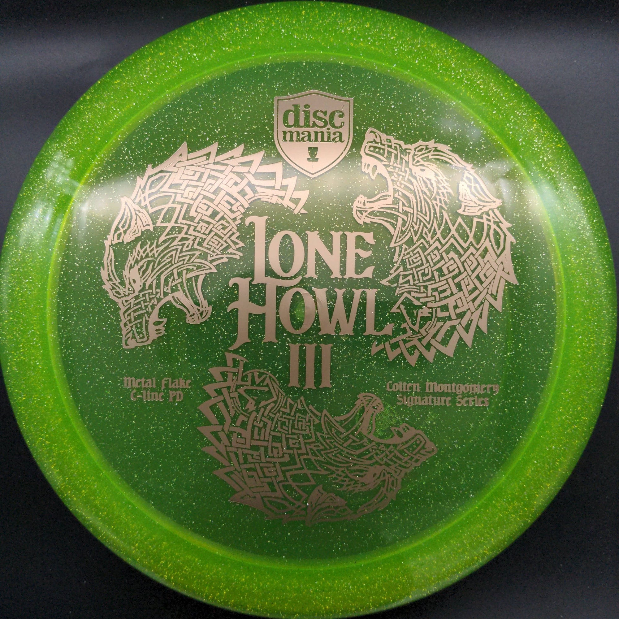Discmania Distance Driver Green Tan Stamp 174g Tour Series Colten Montgomery Lone Howl 3, Metal Flake C-line PD