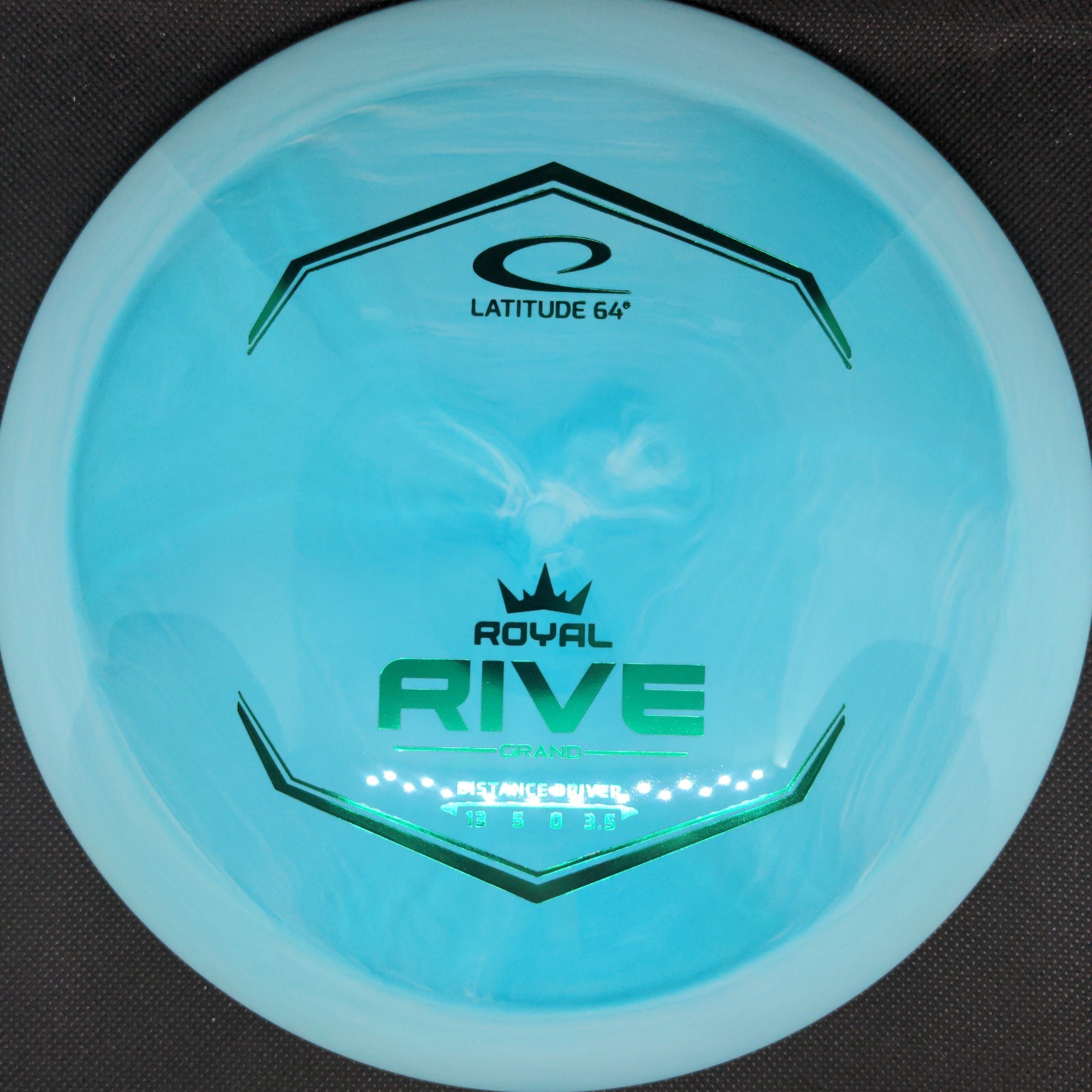 Gem Discs Distance Driver Green With light Halo Green Stamp 174g Rive, Royal Grand