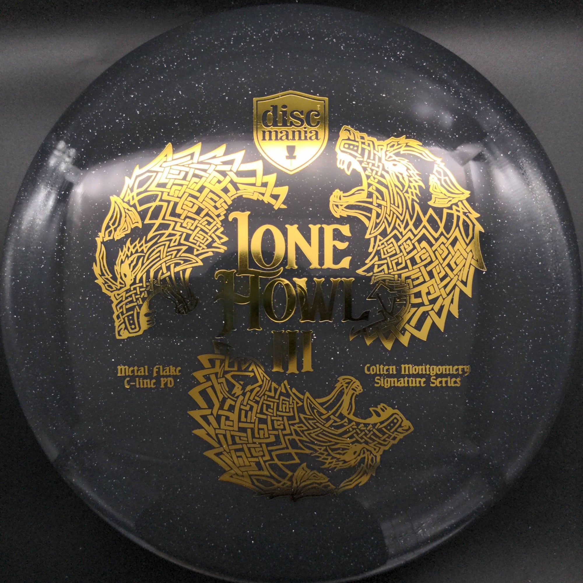 Discmania Distance Driver Grey Gold Stamp 174g Tour Series Colten Montgomery Lone Howl 3, Metal Flake C-line PD
