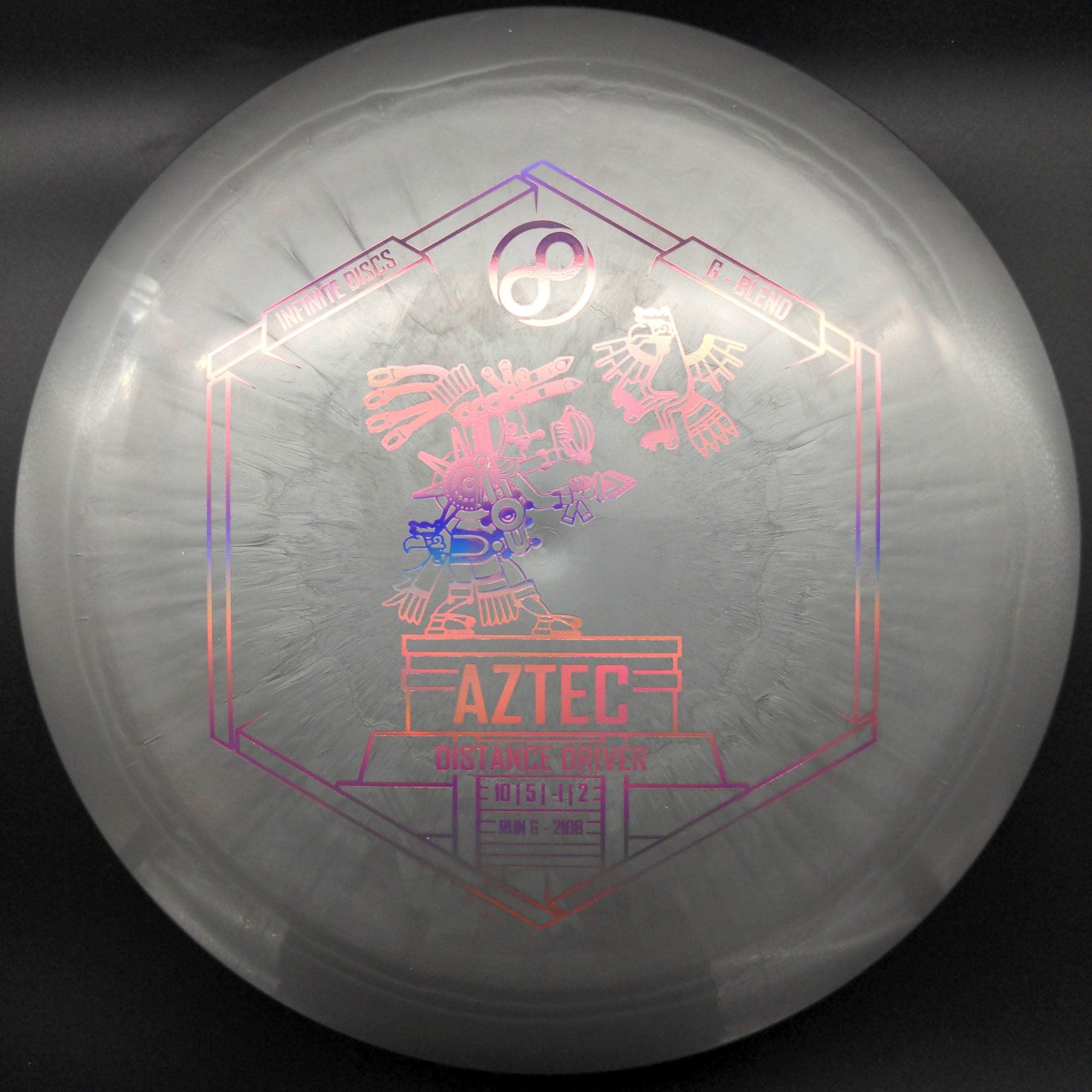 Infinite Discs Distance Driver Grey Pink Holo Stamp 175g Aztec, G - Blend