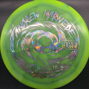 DGA Distance Driver Light Green Silver Money Stamp 172g Hurricane, Swirl, Andrew Marwede Tour Series 2023