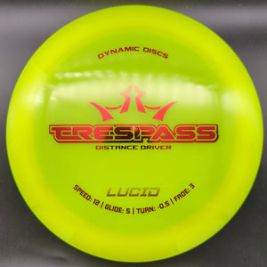 Dynamic Discs Distance Driver Lucid Trespass