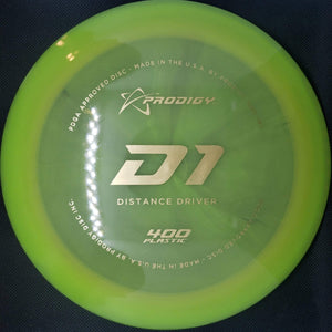 Prodigy Distance Driver Neon Green 174g D1 -  400 Plastic