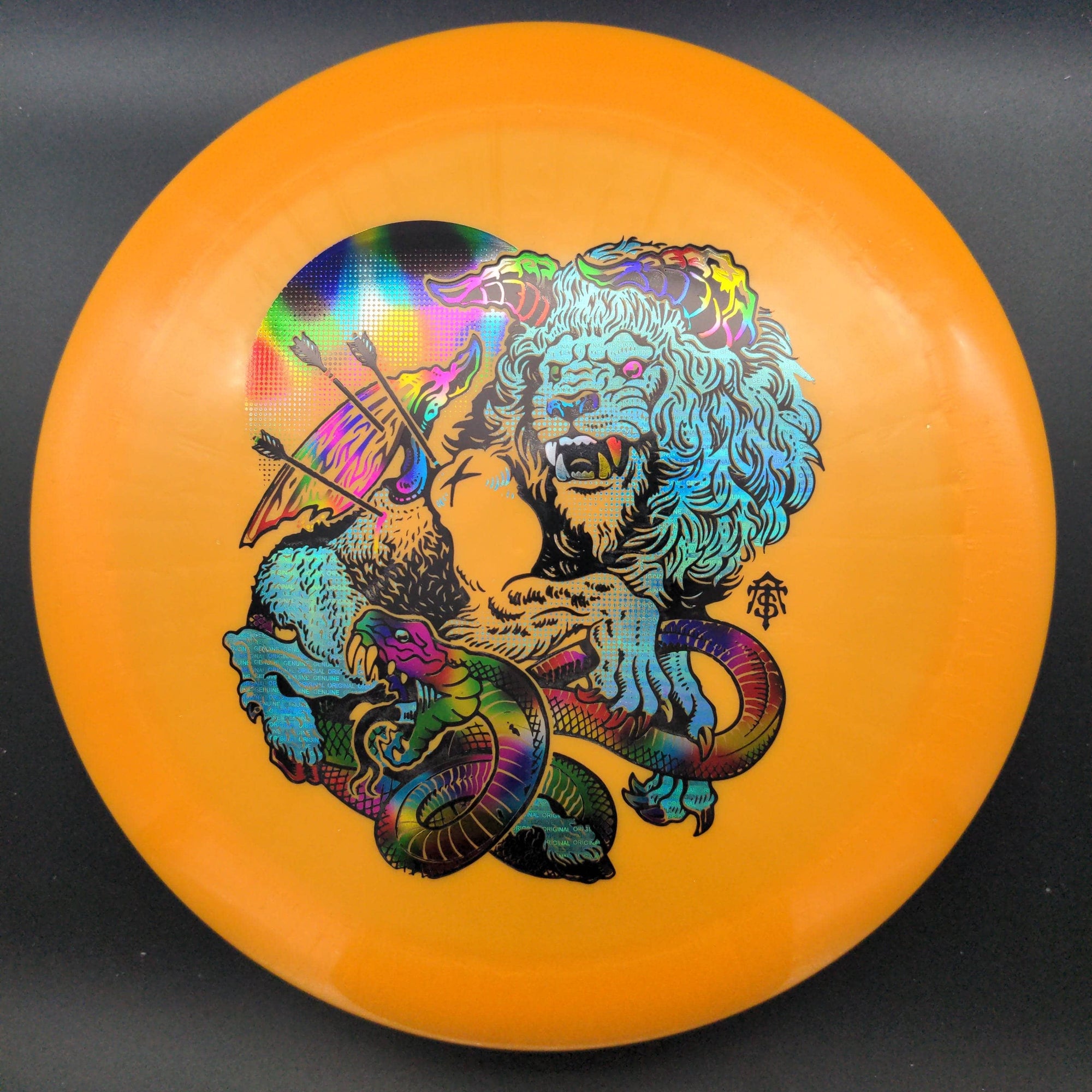 Infinite Discs Distance Driver Orange Partytime/Silver Shimmer 175g Emperor, G-Line, Thought Space Stamp