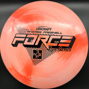 Discraft Distance Driver Orange Ghost Stamp 174g Force, ESP Swirl, Andrew Presnell Tour Series, 2022